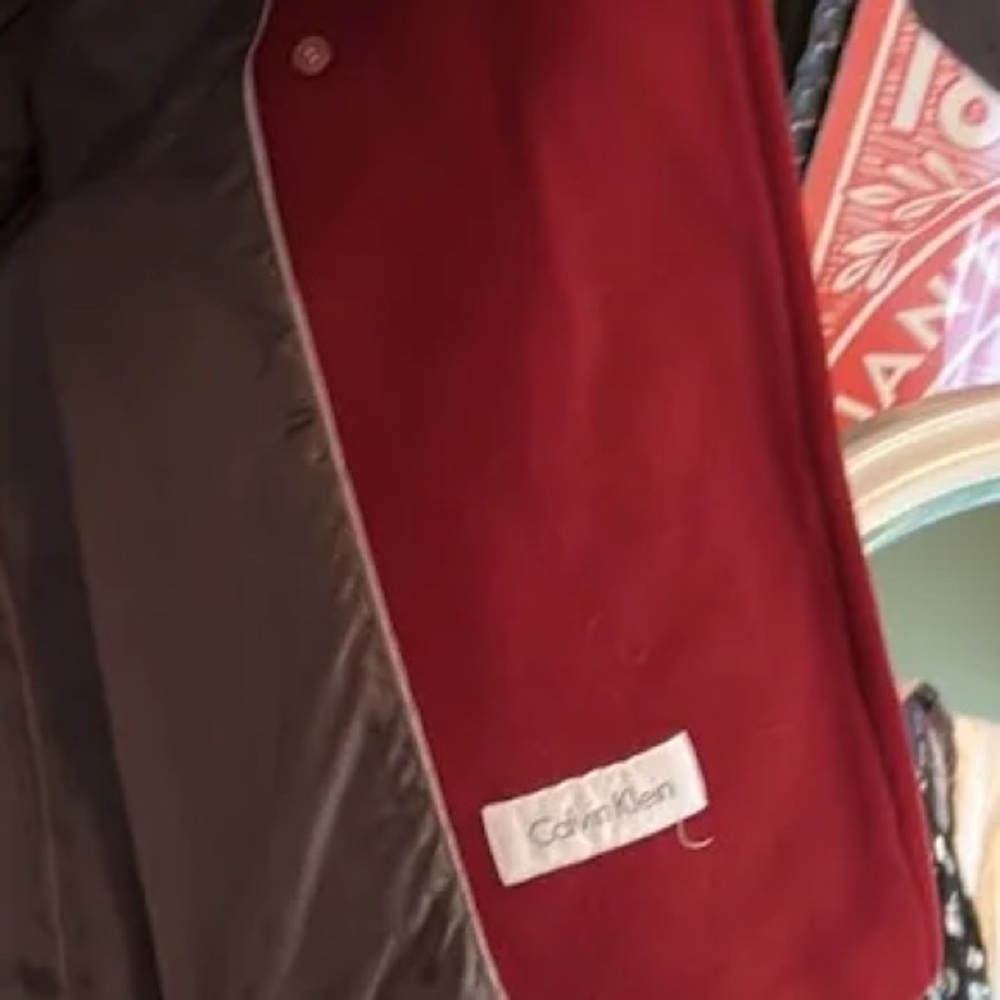 Calvin Klein Red Peacoat - Picture 2 of 2